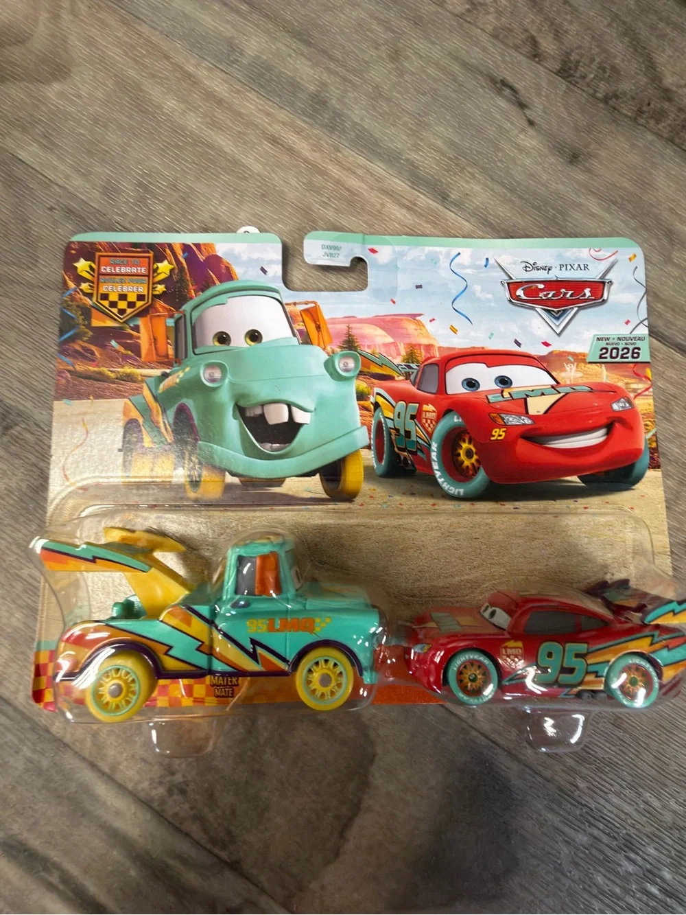 Disney Pixar Cars Lightning McQueen & Mater 2-Pack Die-Cast Vehicles 20th NIB